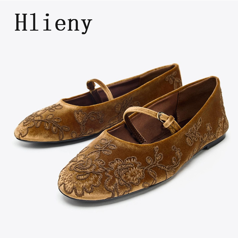 Embroidery Designer - Hlieny 2026 Summer Women Mary Jane