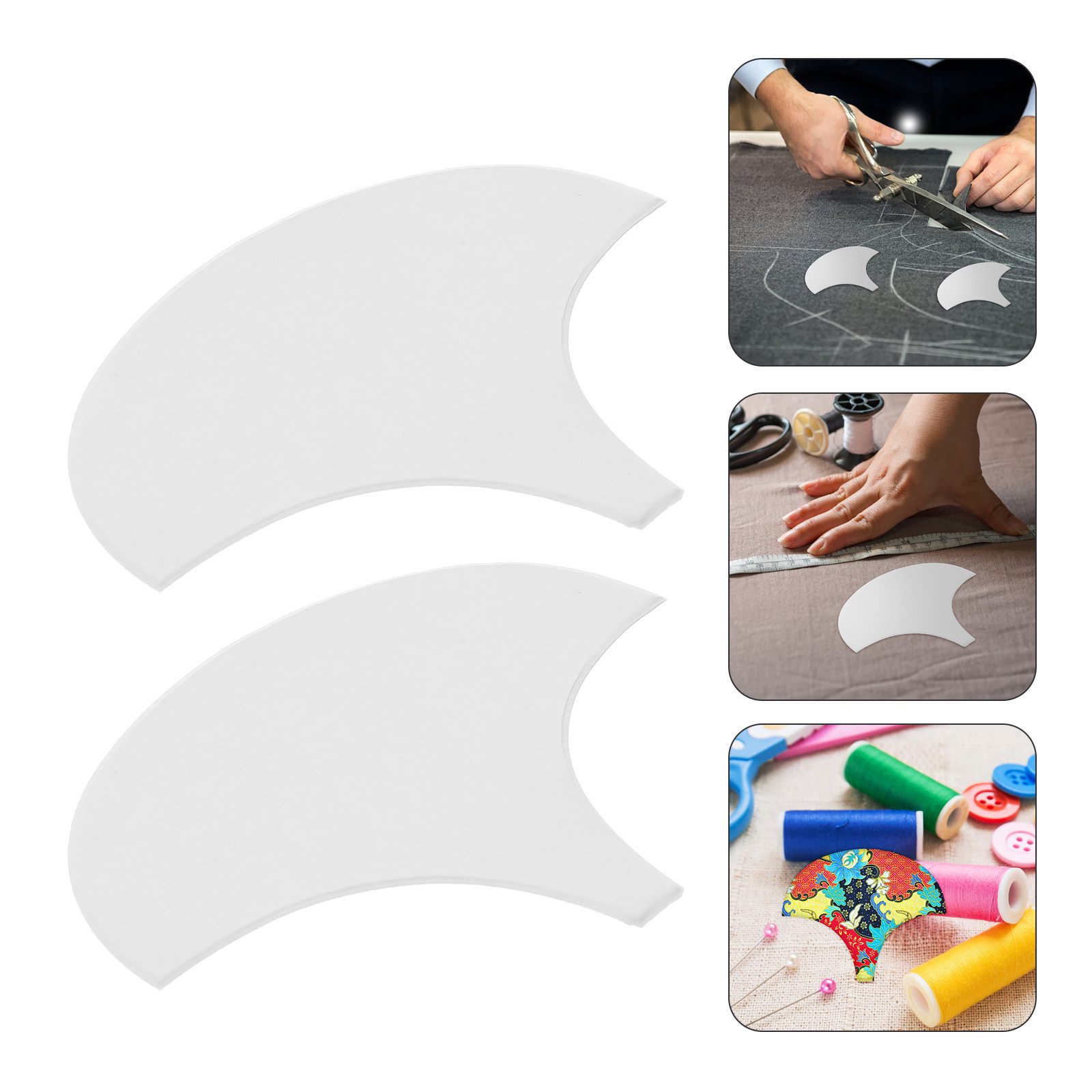 Embroidery Tools - Shell Shaped Paper Quilting Template Reusable