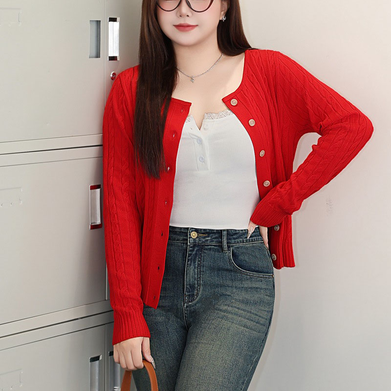 Embroidery Cardigan - Fashion Plus Size Women's Sweaters Cardigan