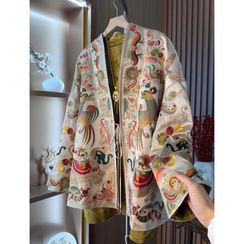 Embroidery A - New Chinese Style Kimono Cardigan Jacket