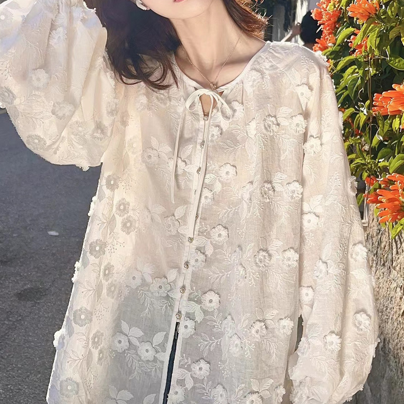 Women 3D Floral Embroidery Tie - đánh giá và giá Embroidery A