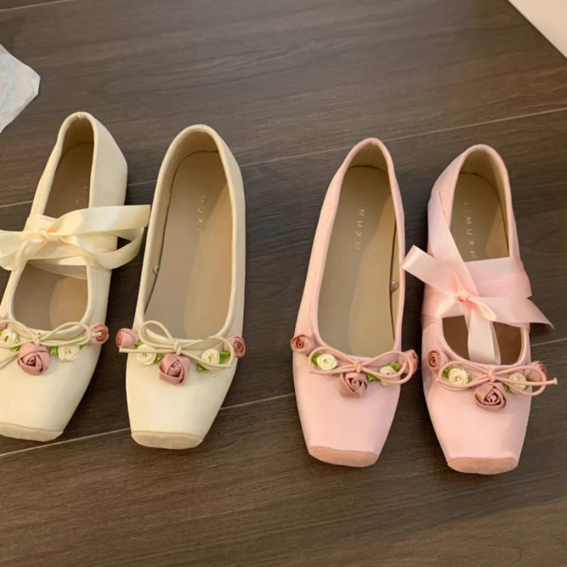 Women Flats Bow Marie Janes Sh - đánh giá và giá Embroidery Designer