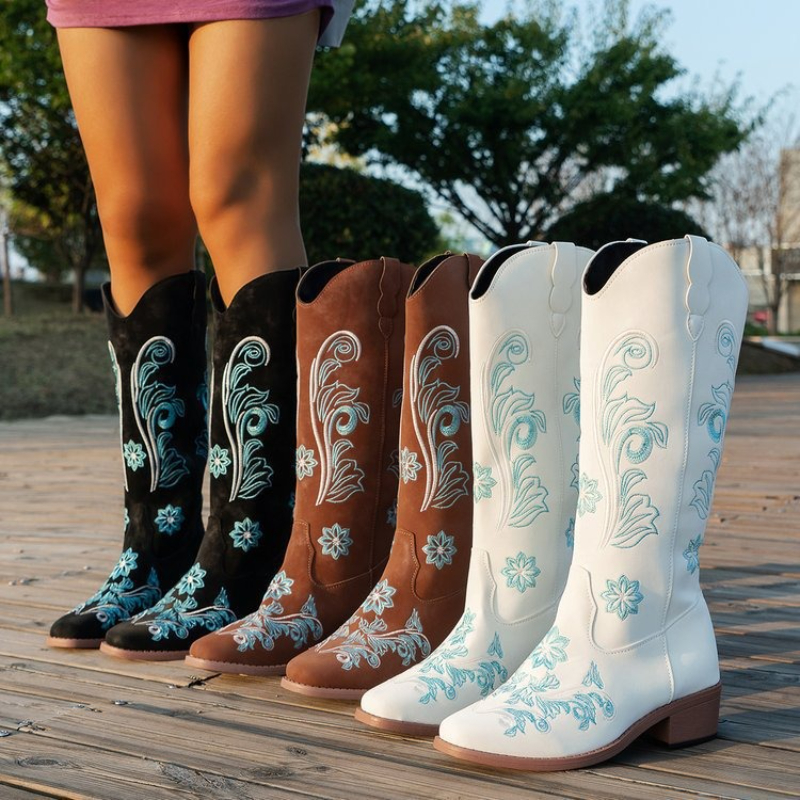 Retro Women Boot Fashion Women - đánh giá và giá Embroidery Designer