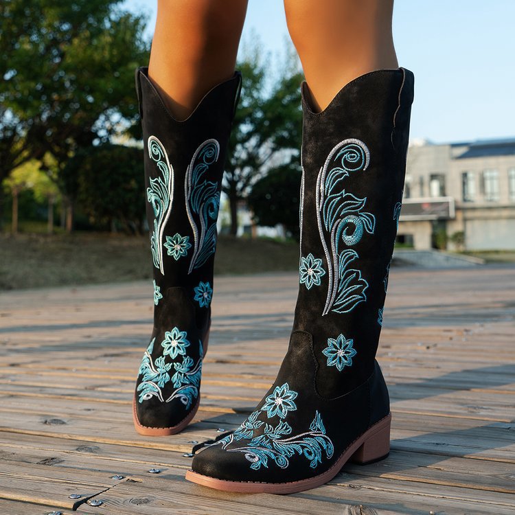 Retro Women Boot Fashion Women - đánh giá và giá Embroidery Designer