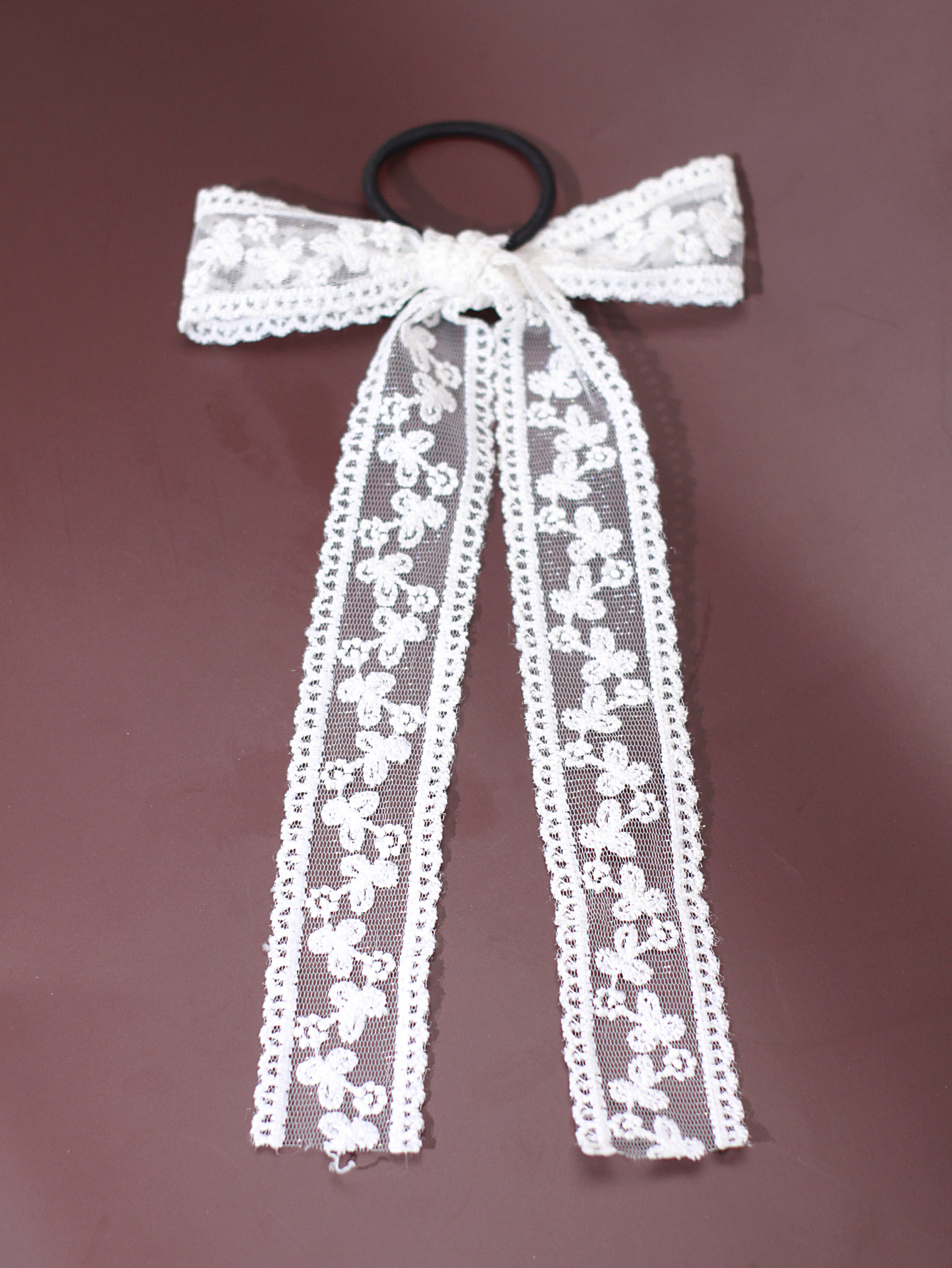 White Lace Sweet Bow Knot Ribb - đánh giá và giá Embroidery Ribbon