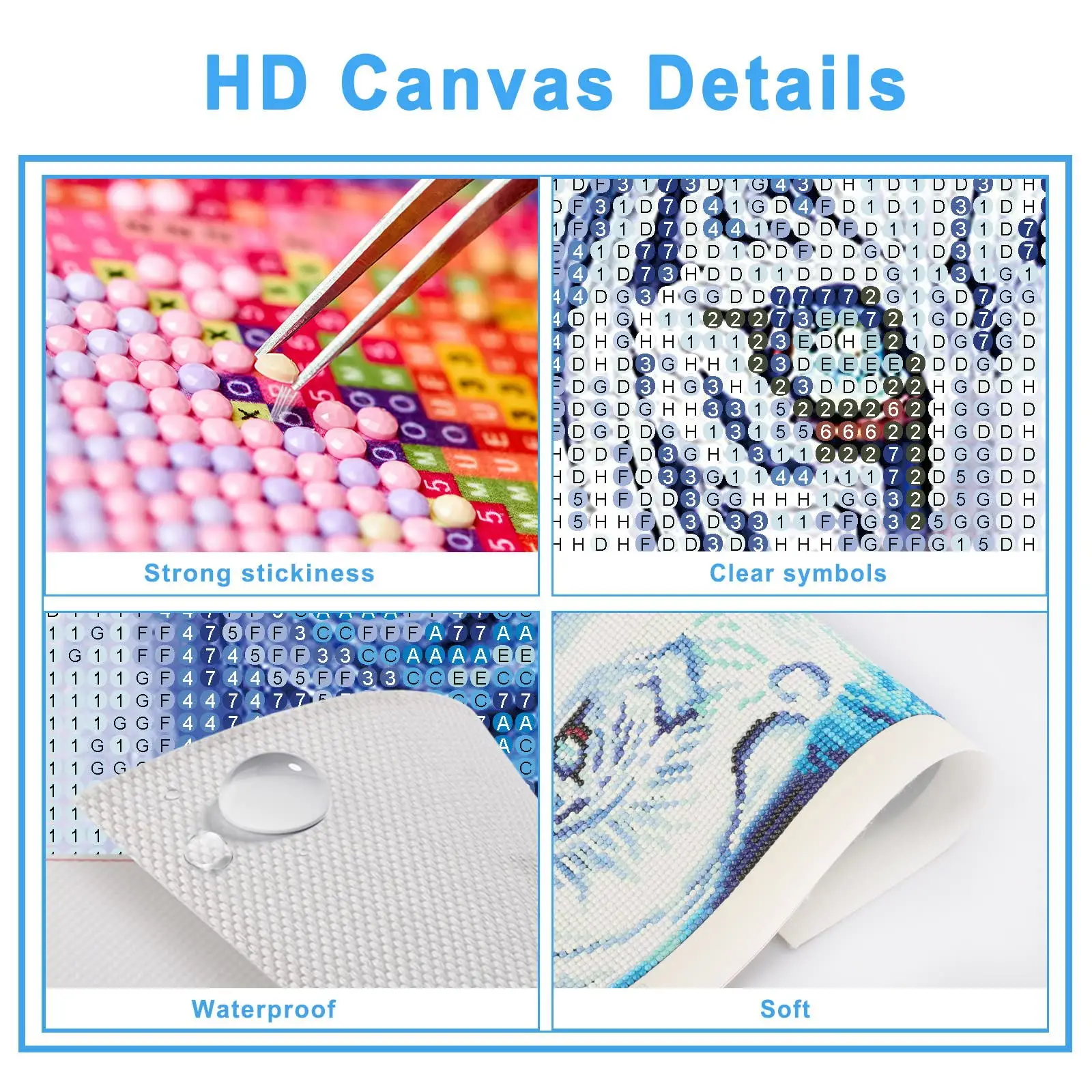 1pc frameless Diamond Mosaic 5 - đánh giá và giá Embroidery Beads