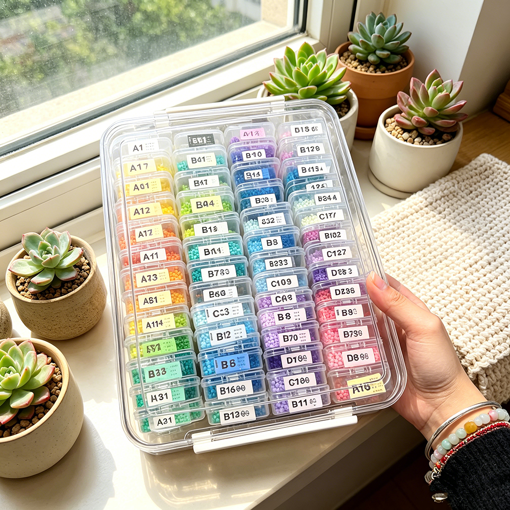 60pcs Transparent Plastic Stor - đánh giá và giá Embroidery Beads