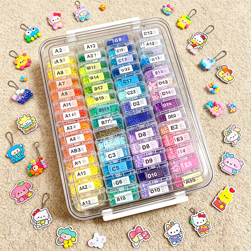 60pcs Transparent Plastic Stor - đánh giá và giá Embroidery Beads