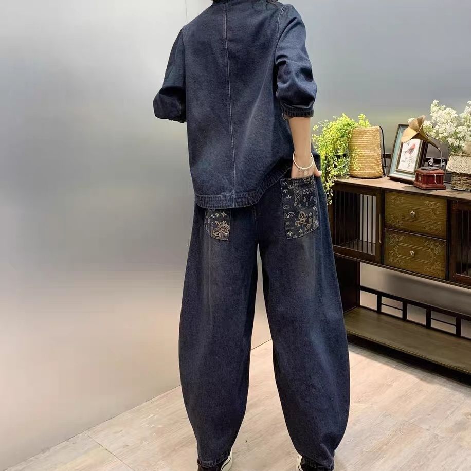 Vintage Button Loose Embroider - đánh giá và giá Embroidery Jeans