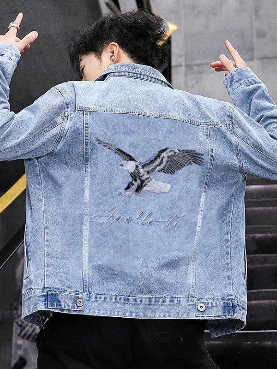 New 2026 Men's Denim Jacket Sp - đánh giá và giá Embroidery Jeans