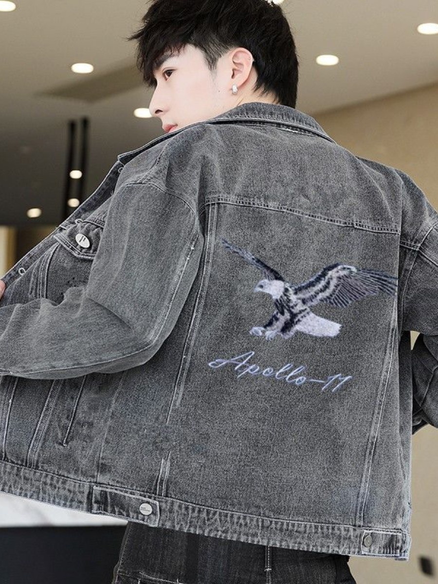 New 2026 Men's Denim Jacket Sp - đánh giá và giá Embroidery Jeans