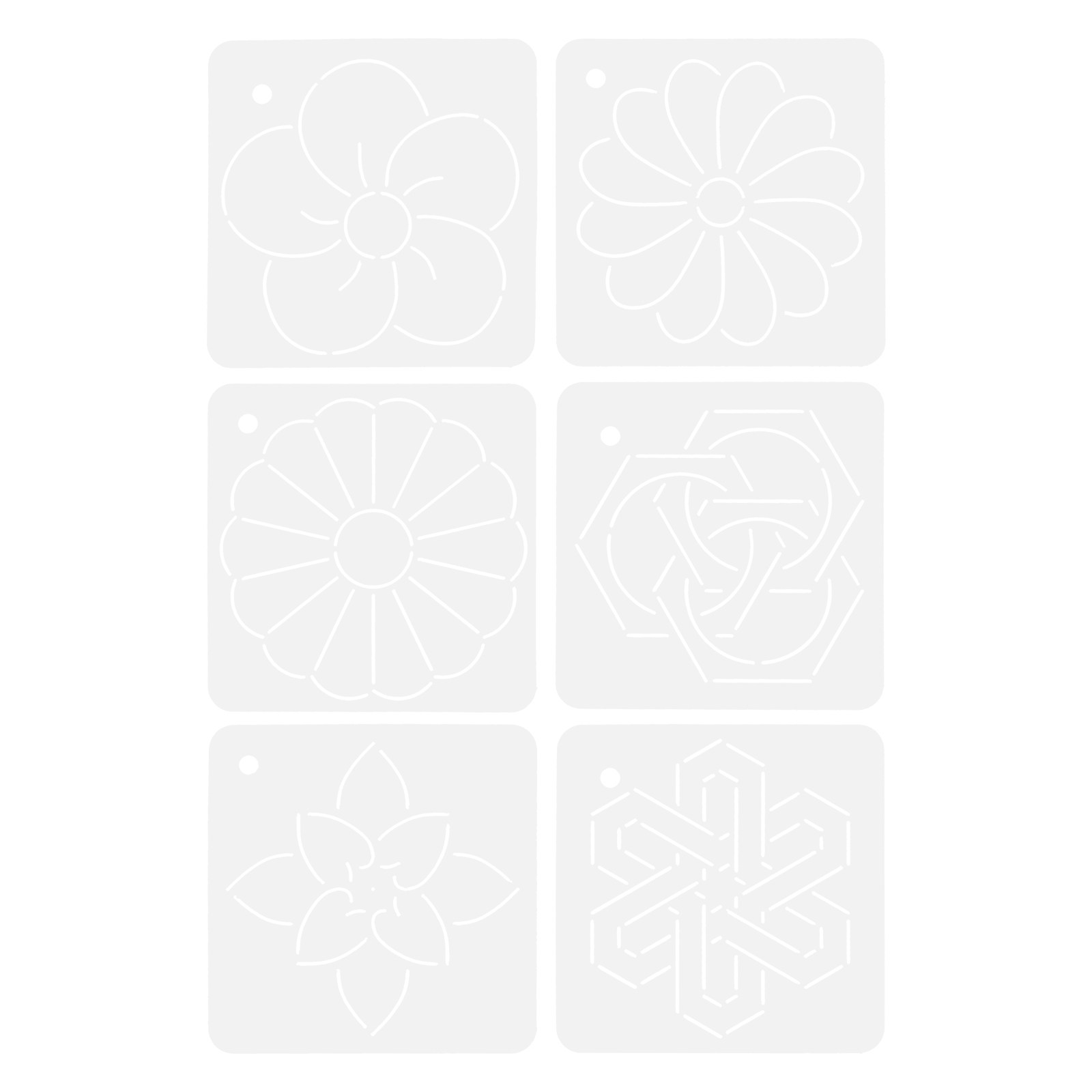 6Pcs Quilting Templates Acryli - đánh giá và giá Embroidery Tools