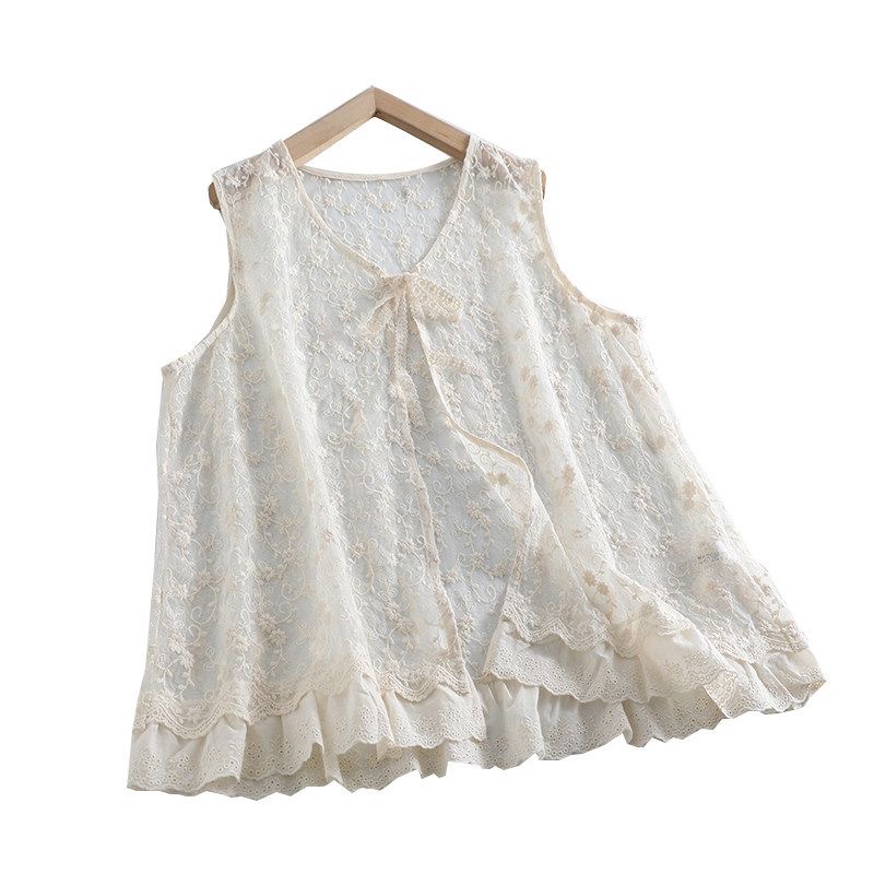 Thin Sheer Mesh Lace Shirt Car - đánh giá và giá Embroidery Cardigan