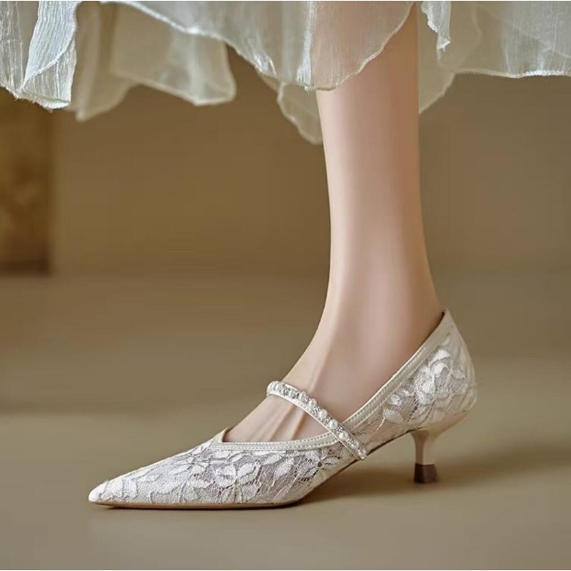 Sexy Lace Embroidery High Heel - đánh giá và giá Embroidery Beads