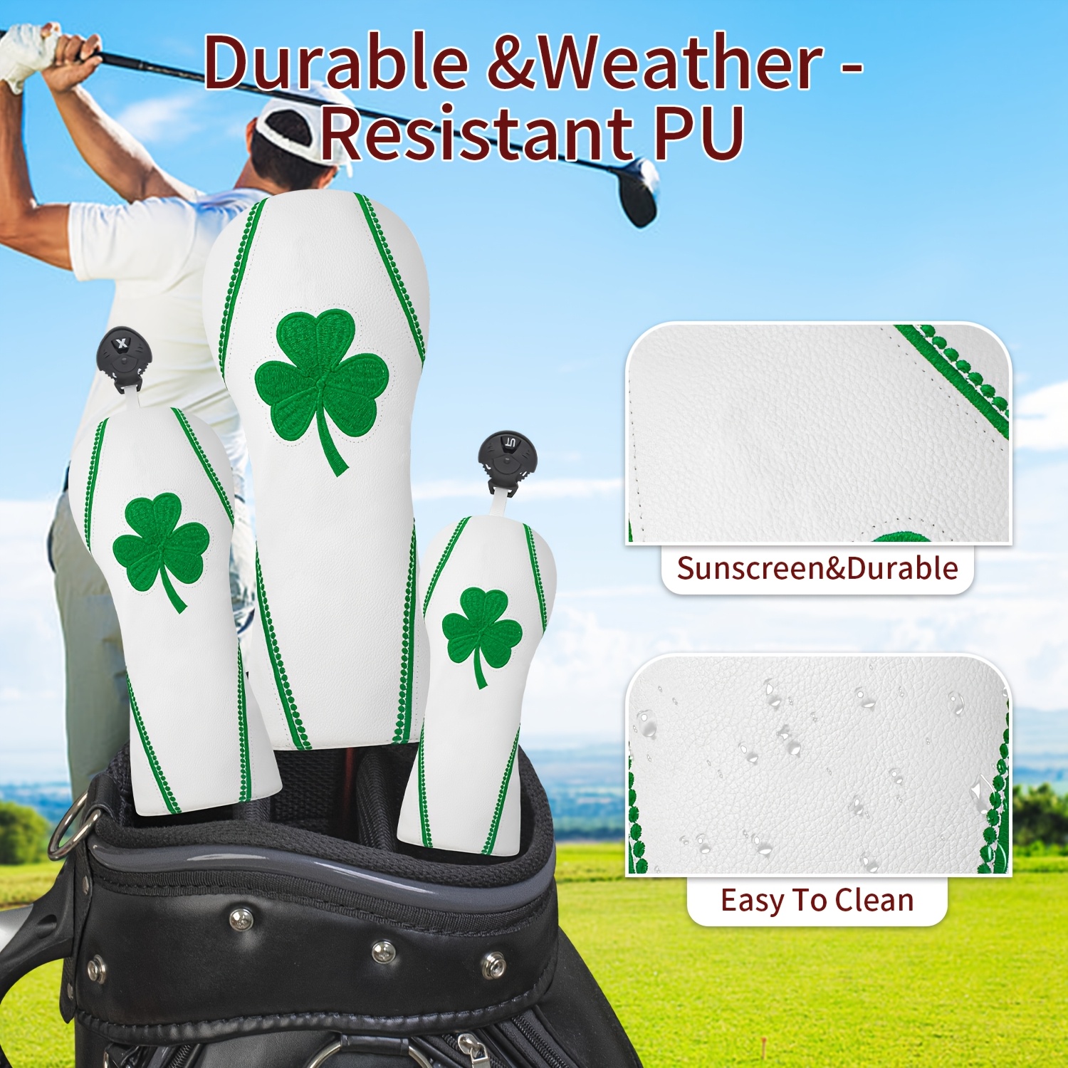 1pc/4pcs Golf Club Head Covers - đánh giá và giá Embroidery Designer