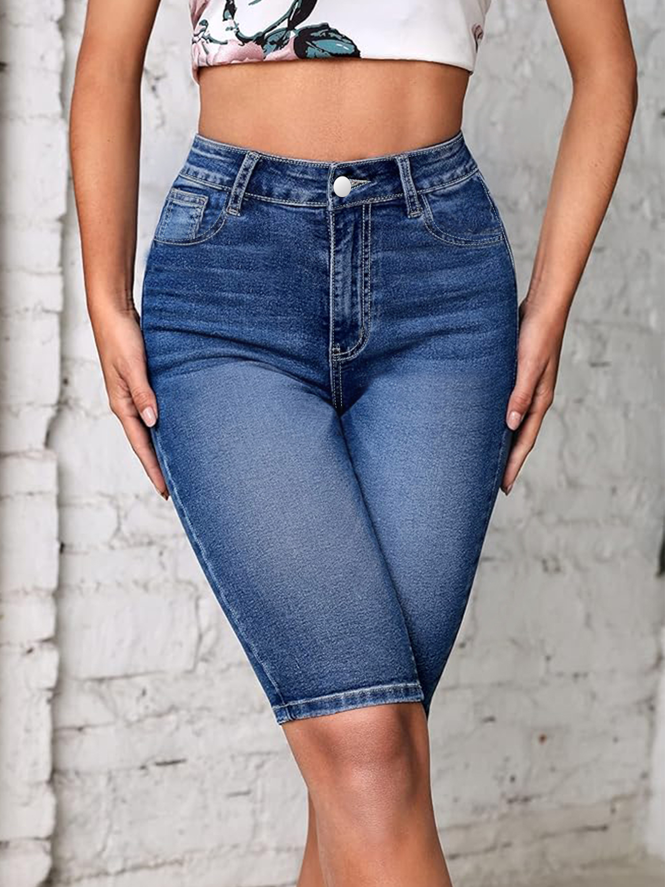 plus Size High Waist Denim Jea - đánh giá và giá Embroidery Jeans