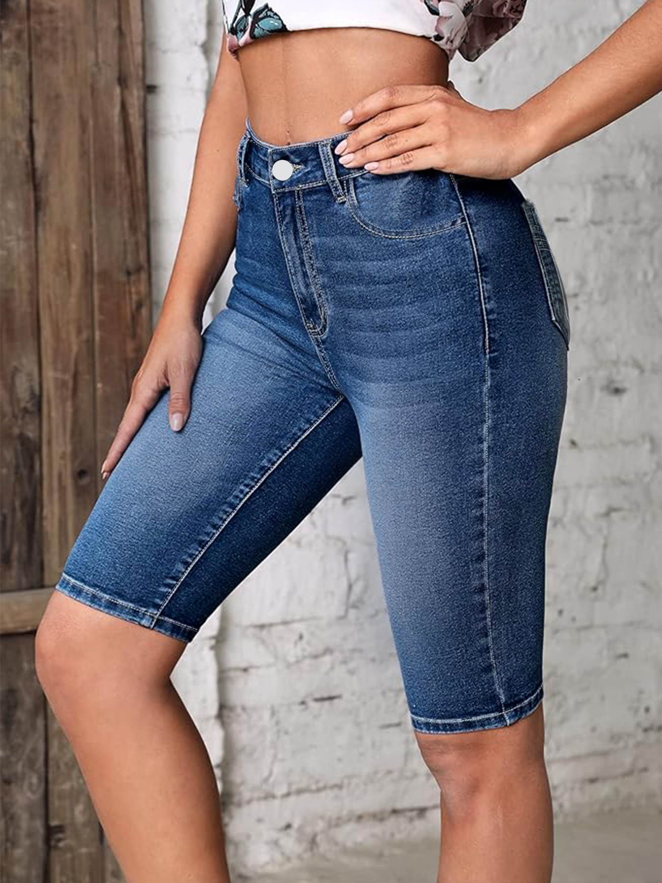 plus Size High Waist Denim Jea - đánh giá và giá Embroidery Jeans
