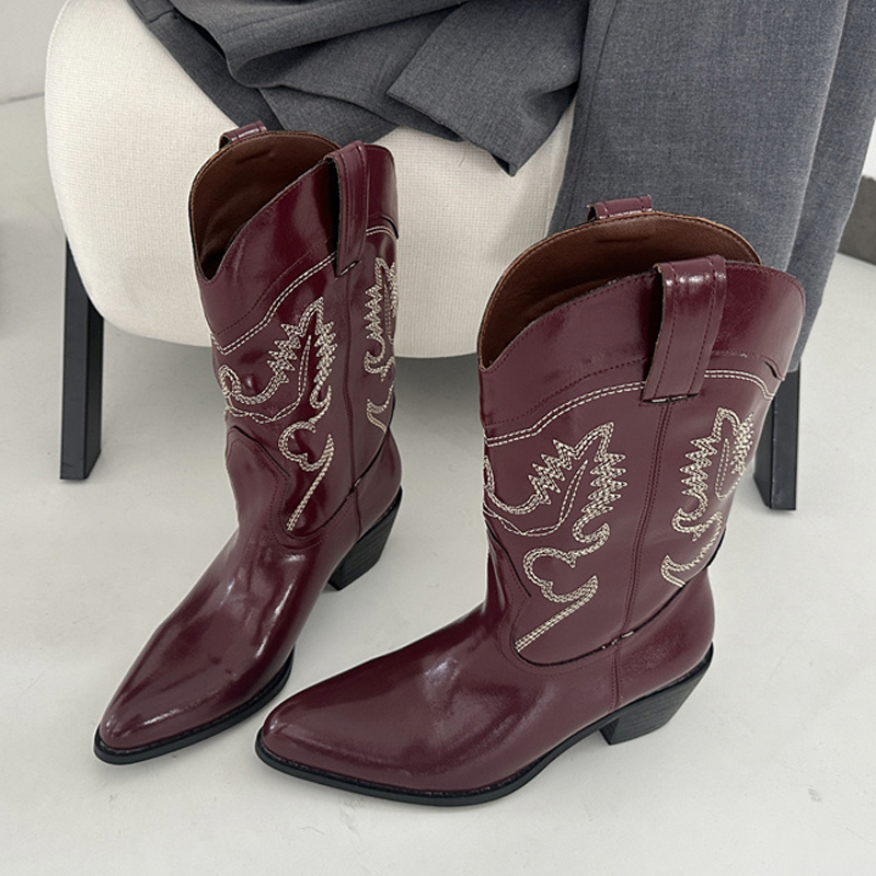 Liyke Designer Wine Red Leathe - đánh giá và giá Embroidery Designer