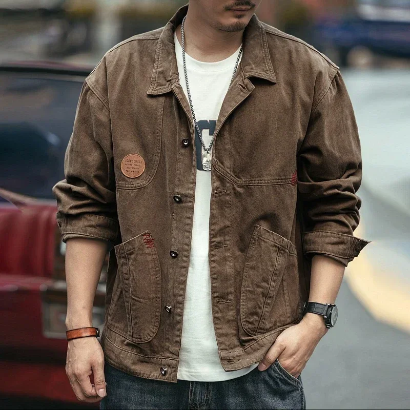 Button Jeans Coat Men Black Ca - đánh giá và giá Embroidery Jeans