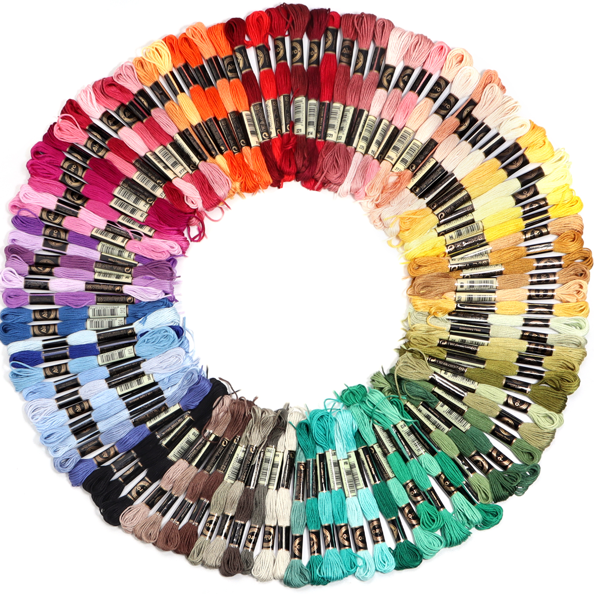 6Pcs/Lot Multicolor Polyester  - đánh giá và giá Embroidery Tools