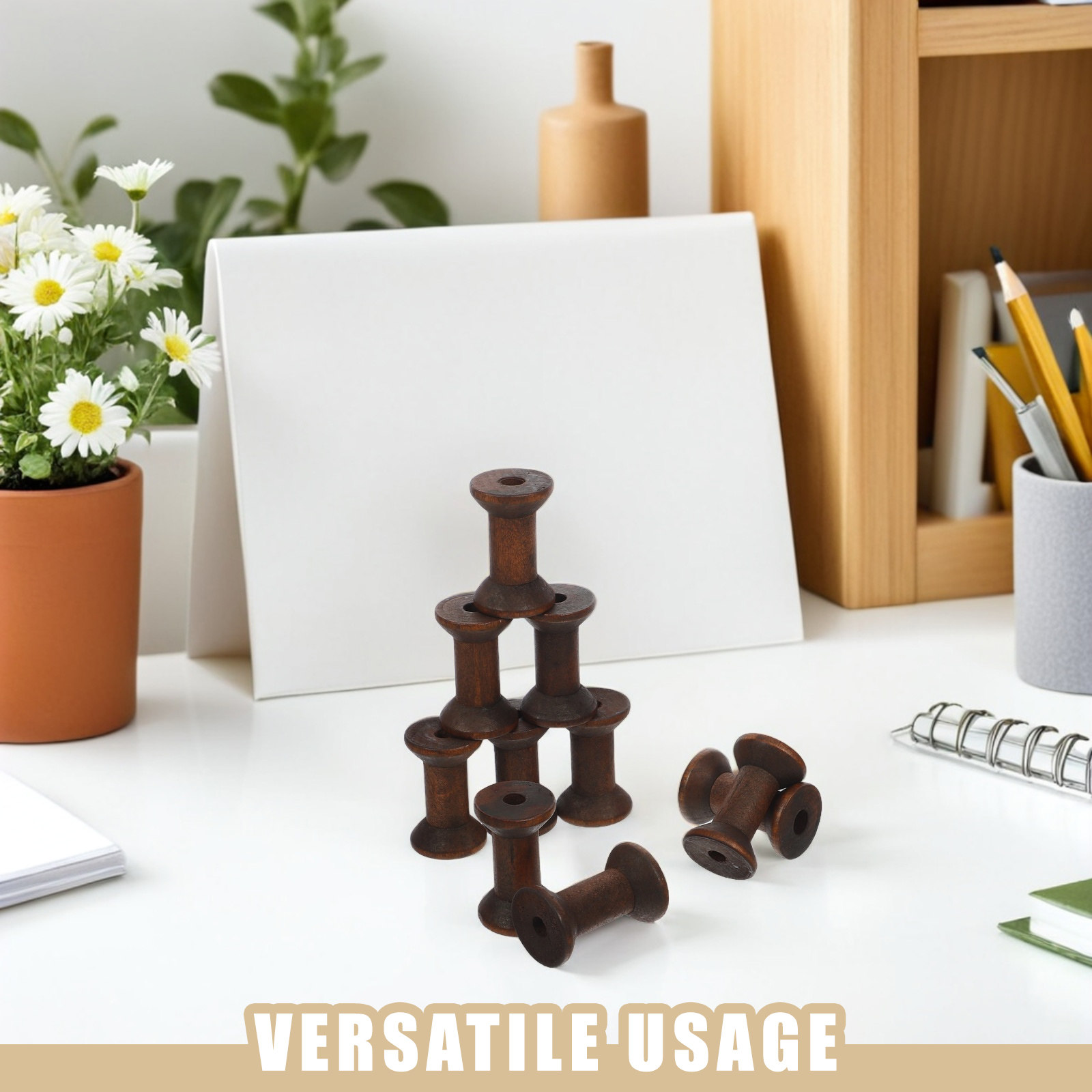 10Pcs Handcrafted Wooden Spool - đánh giá và giá Embroidery Ribbon