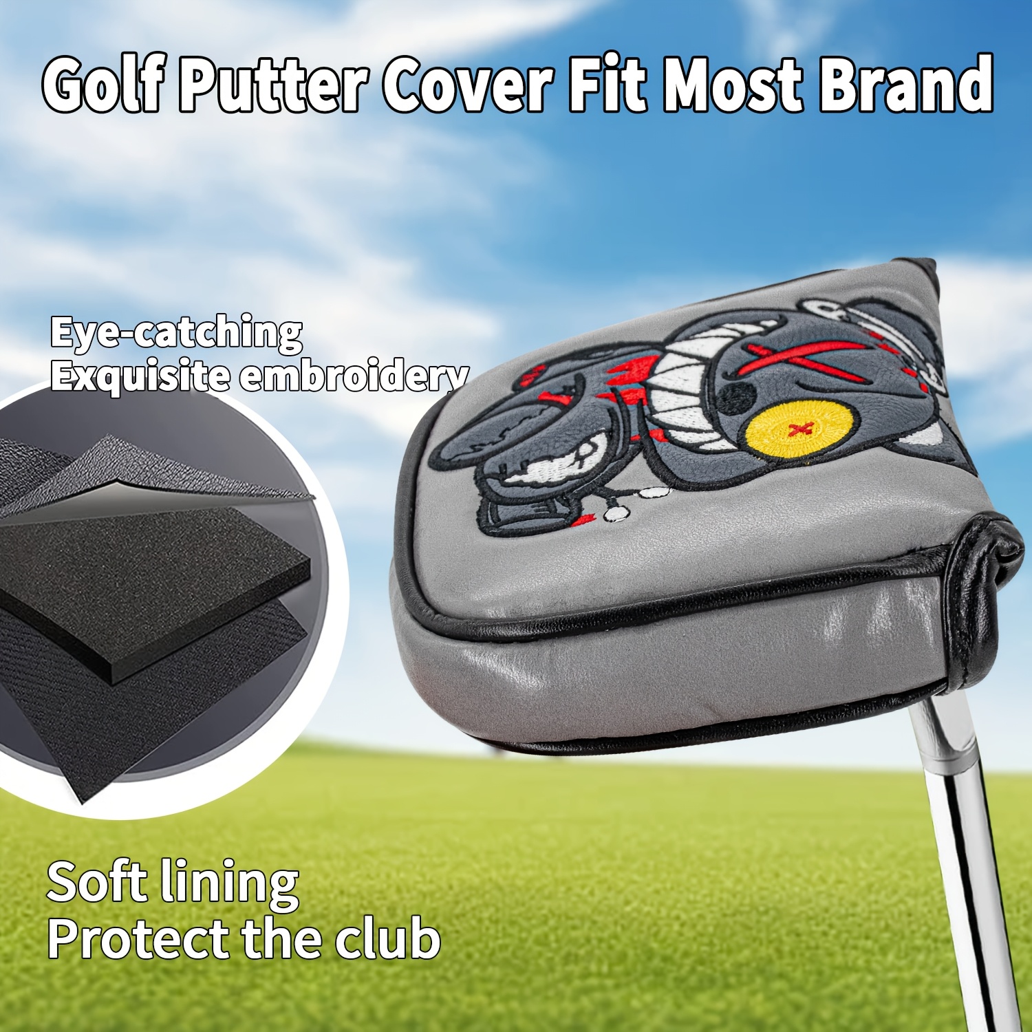1pc Monocled Bear Design Golf  - đánh giá và giá Embroidery Designer