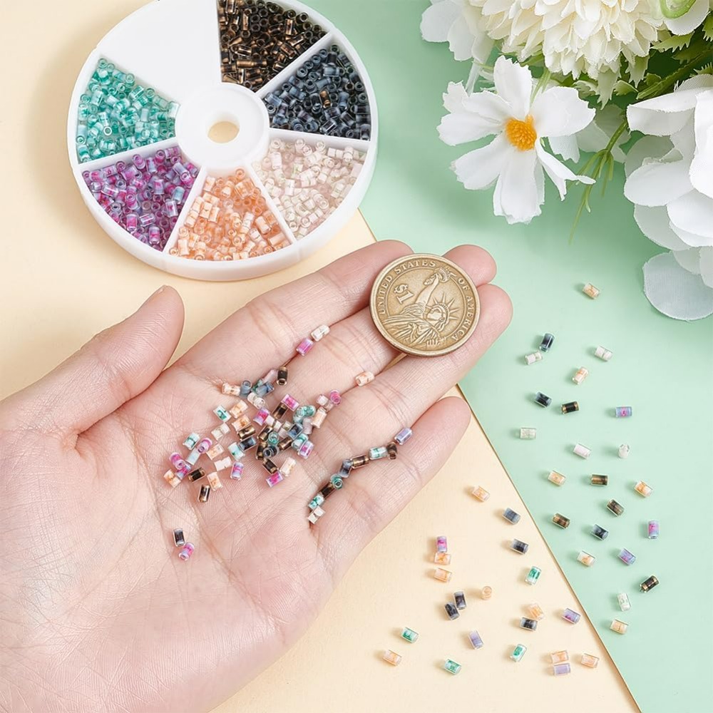 720pcs 6 Colors Tube Beads 24g - đánh giá và giá Embroidery Beads