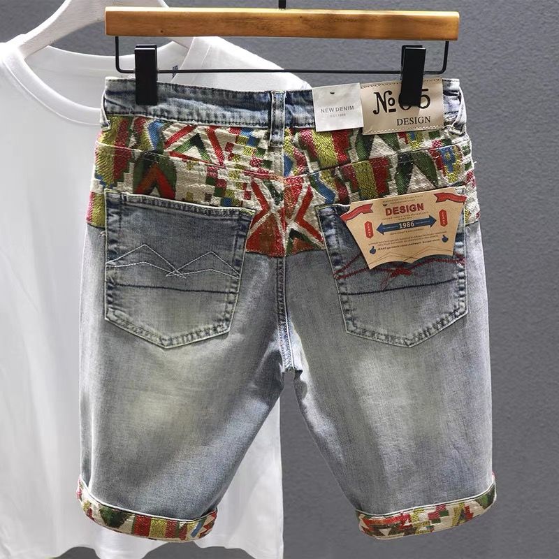 Man Denim Shorts Selvedge Mult - đánh giá và giá Embroidery Jeans