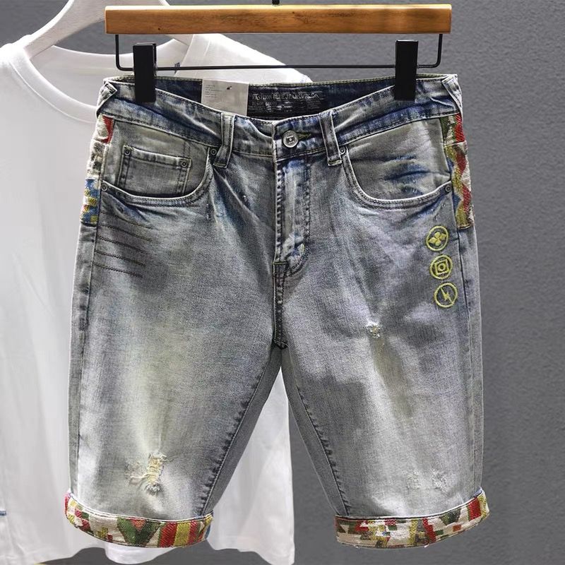 Man Denim Shorts Selvedge Mult - đánh giá và giá Embroidery Jeans