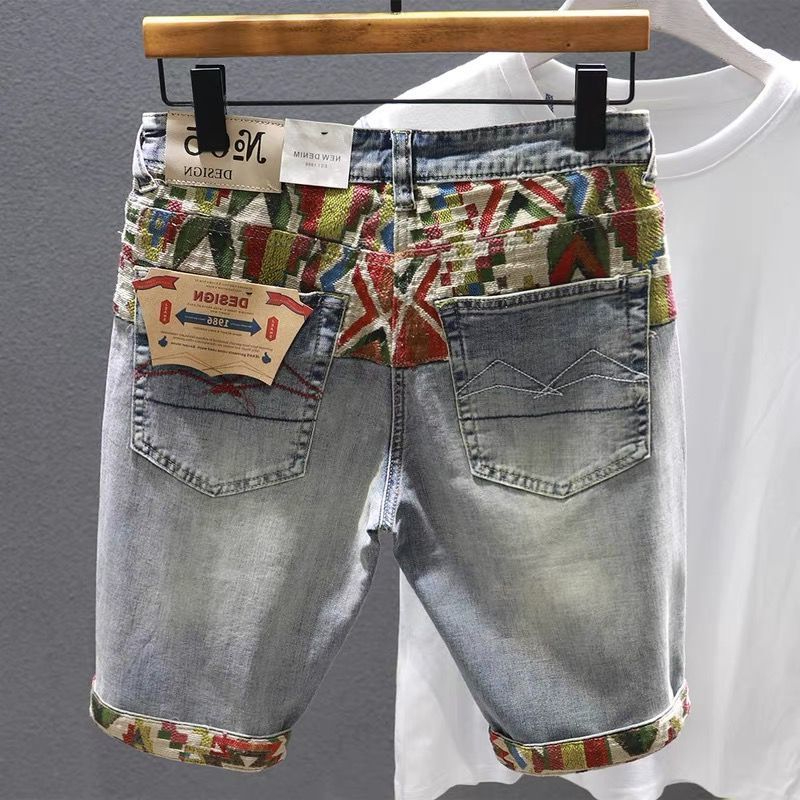 Man Denim Shorts Selvedge Mult - đánh giá và giá Embroidery Jeans
