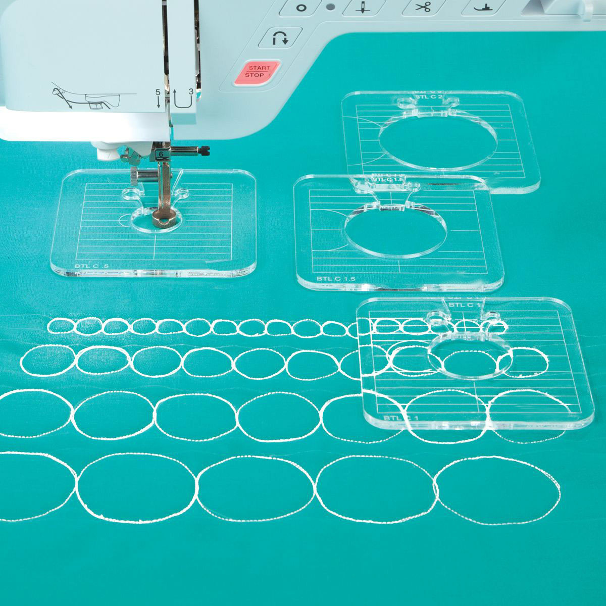5Pcs Quilting Templates for Lo - đánh giá và giá Embroidery Zig Zag Stitch