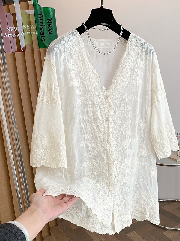 Women's Summer New Style Korea - đánh giá và giá Embroidery Cardigan