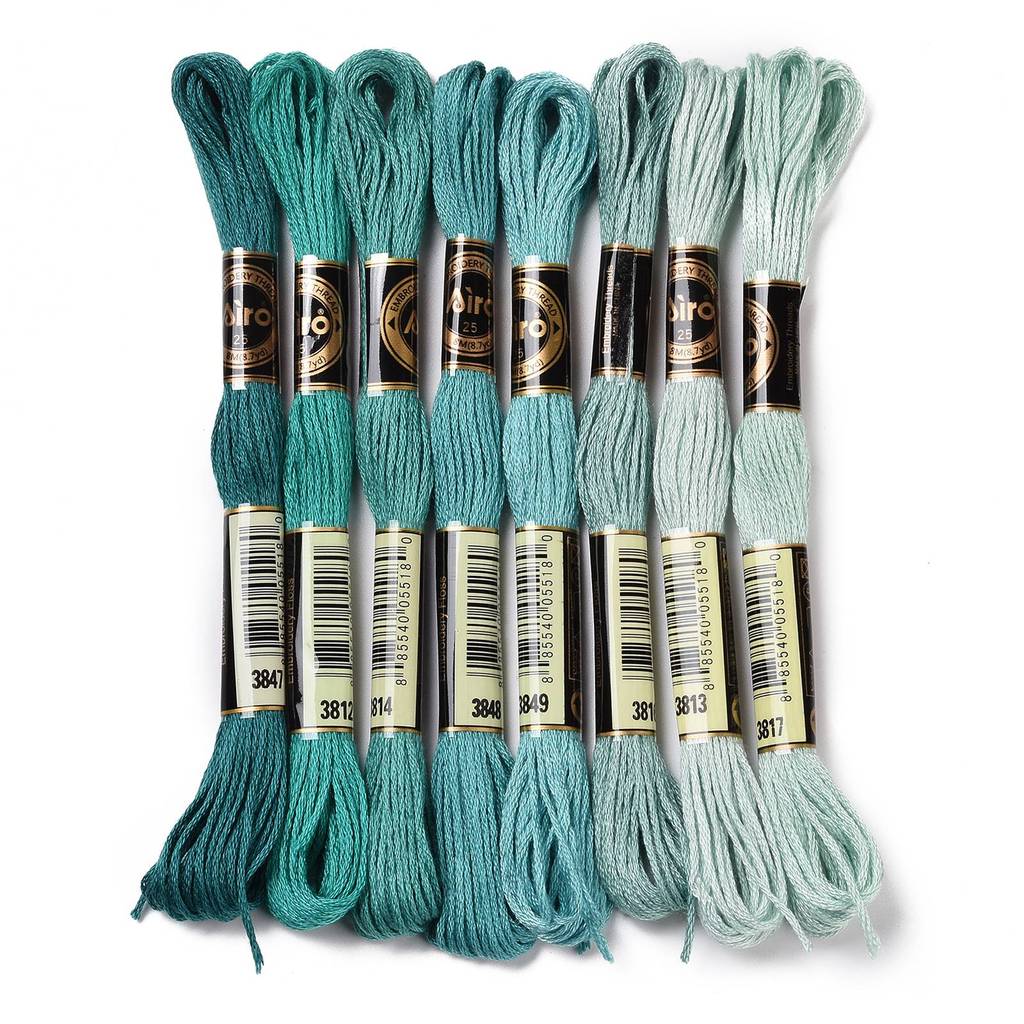 1Set 8 Skeins 0.5mm 6-Ply Poly - đánh giá và giá Embroidery Beads