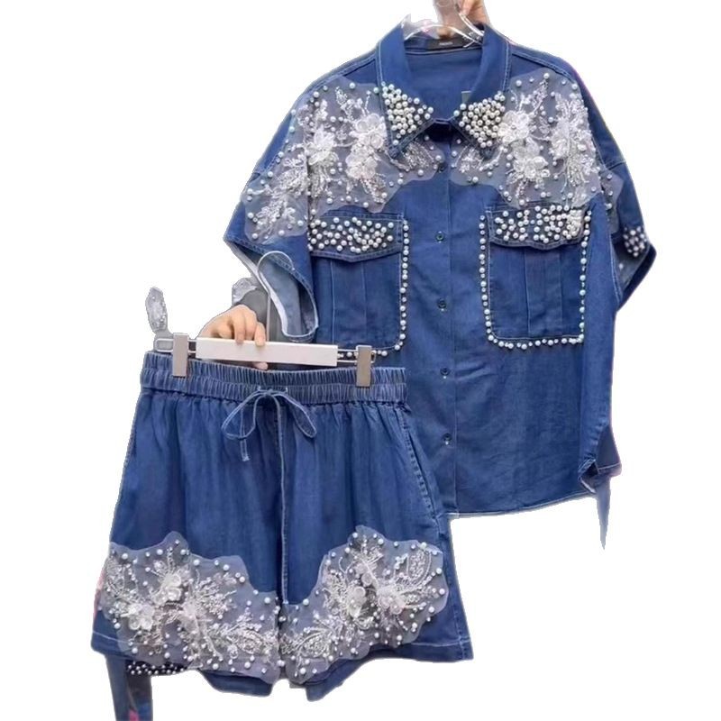Women Diamonds Beaded Flowers  - đánh giá và giá Embroidery Jeans