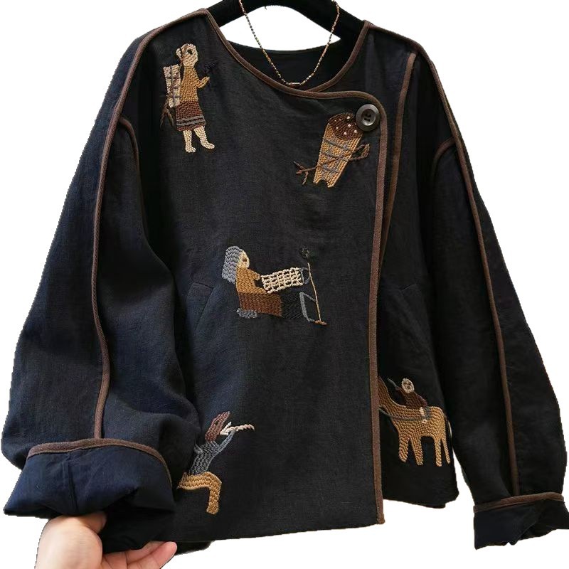 Heavy Embroidery Round Neck Sh - đánh giá và giá Embroidery A